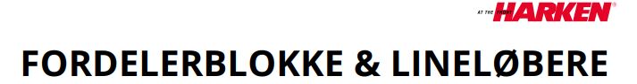 Harken fordelerblokke